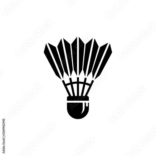 Badminton Shuttlecock Silhouette Icon