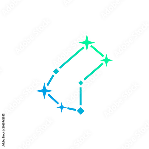 Abstract Gradient Constellation Vector Illustration