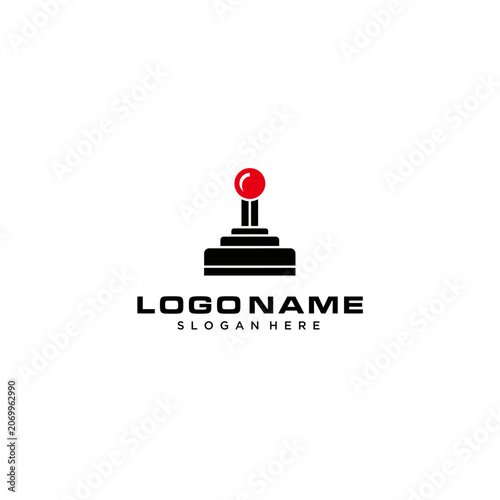 Minimalist Joystick Gaming Logo Icon