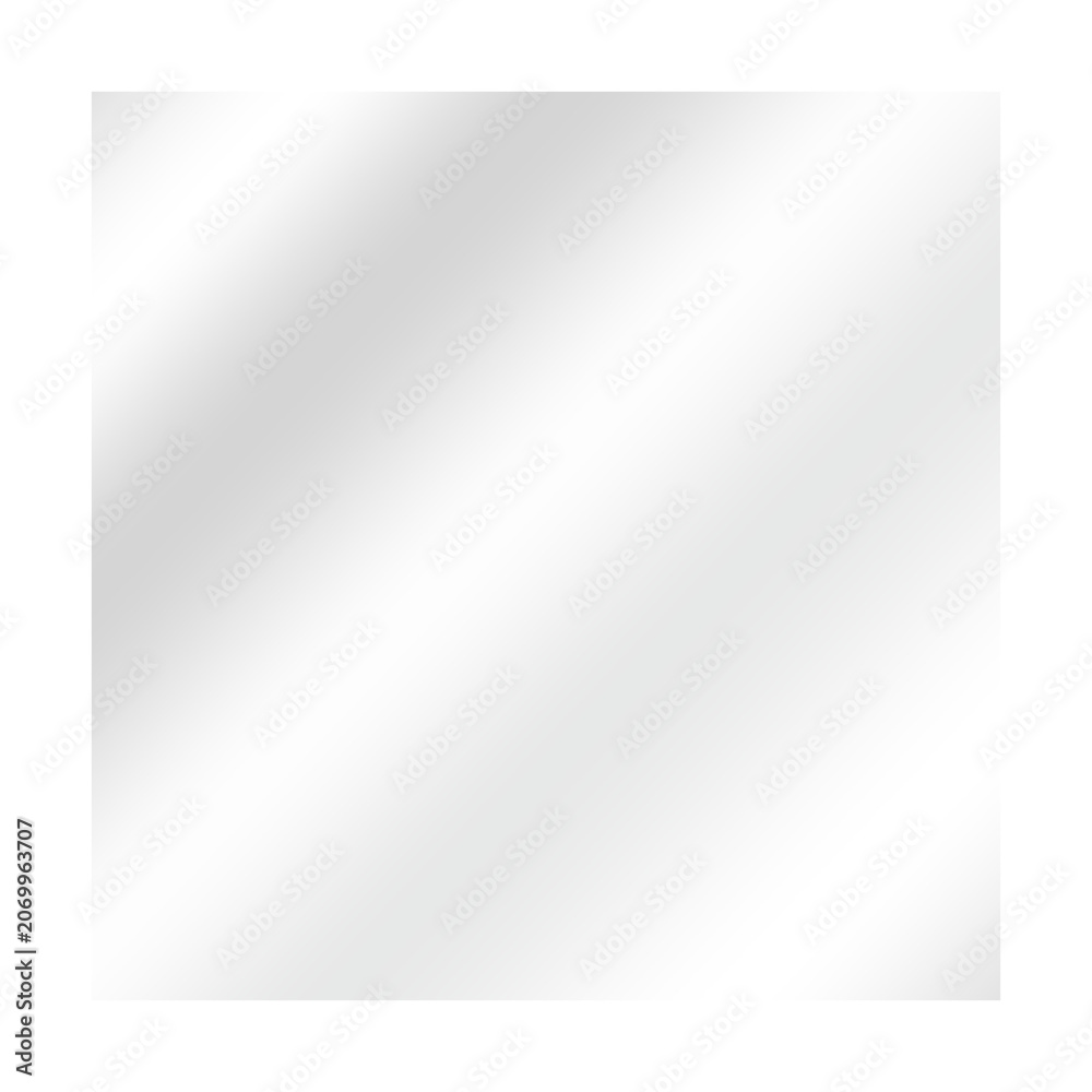 Obraz premium Glossy acrylic square shape screen on transparent backgrounds illustration png