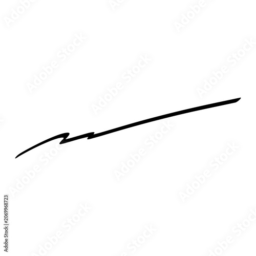 Hand Drawn Swoosh Element