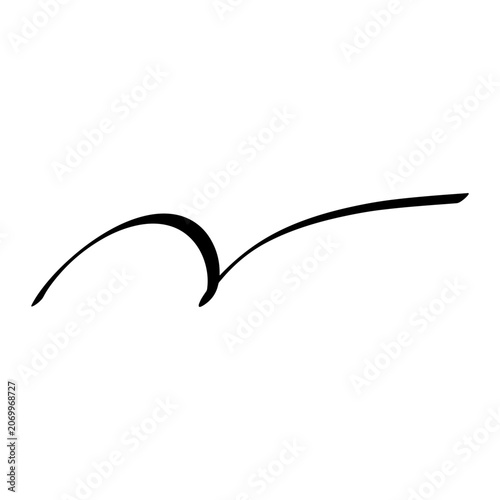 Hand Drawn Swoosh Element