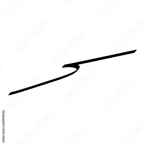 Hand Drawn Swoosh Element