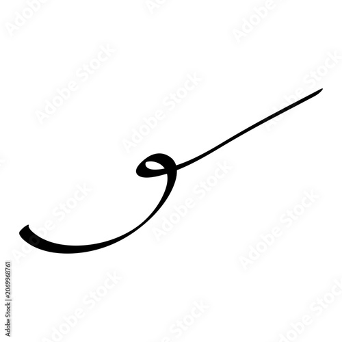 Hand Drawn Swoosh Element