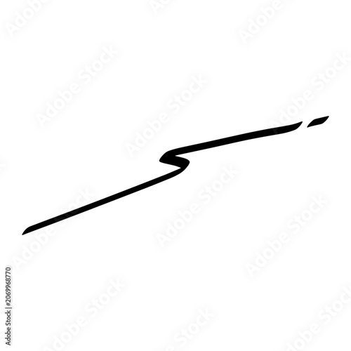 Hand Drawn Swoosh Element