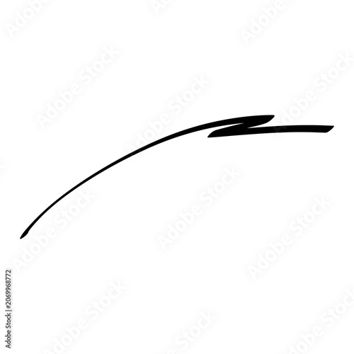 Hand Drawn Swoosh Element