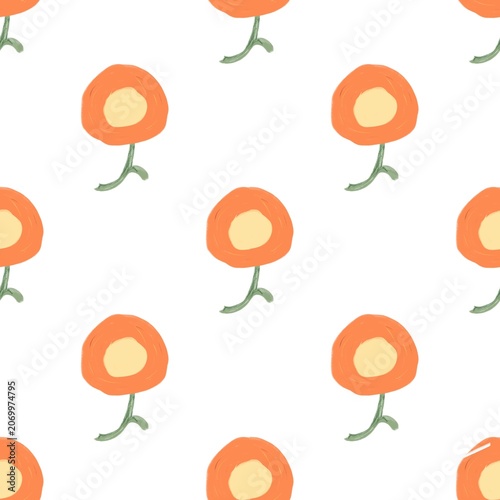 seamless pattern with flowers 