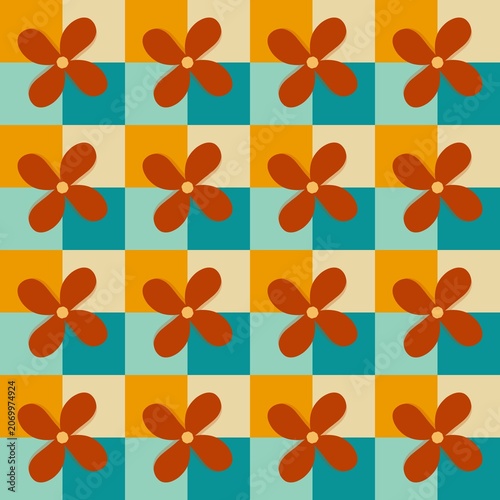 seamless pattern with flowers