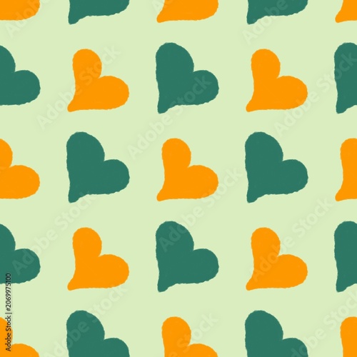 seamless background with hearts