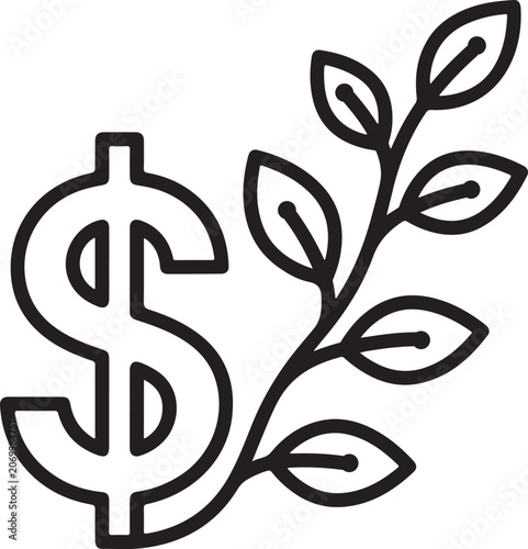 Sustainable Finance and Green Growth Icon
