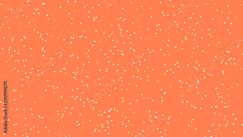 Abstract coral background decorated with scattered white dot particles and soft glowing speckles. This warm and minimal design creates a clean, festive, and elegant visual suitable for wallpaper.