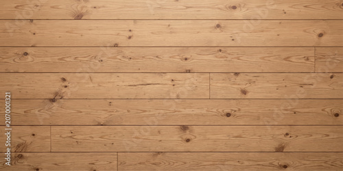 Old wooden wall texture background with brown plank surface and natural wood grain pattern