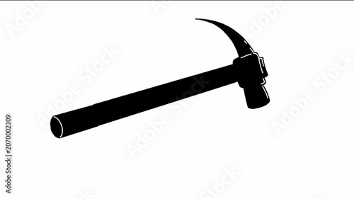 Hammer Silhouette Animation Footage