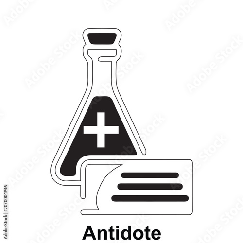 фотографія Editable antidote icon vector representing poison neutralization, emergency toxicology treatment, drug reversal therapy, and life-saving medical intervention in a clean scalable design