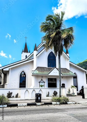 St Paul's Cathedral is a church of the Anglican Diocese of Seychelles and the seat of the Bishop of Seychelles. Victoria. Mahe, Seychelles.