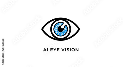 A digital illustration of a stylized eye representing advanced machine intelligence