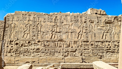 Famous Karnak Temple Complex, commonly known as Karnak near Luxor, Egypt.