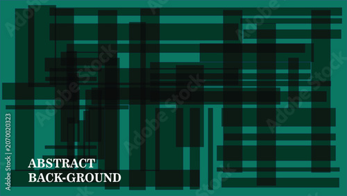 Geometric abstract background with dark green and black shapes
