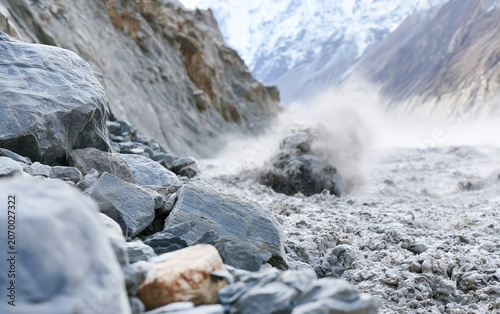 Devastating Glacial Lake Outburst Flood in Nepal's Mountain Landscape