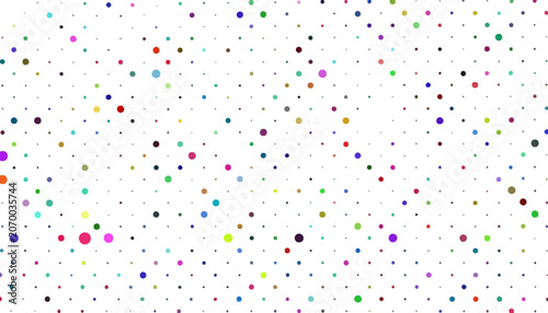 Polka dot pattern abstract colorful circles design element