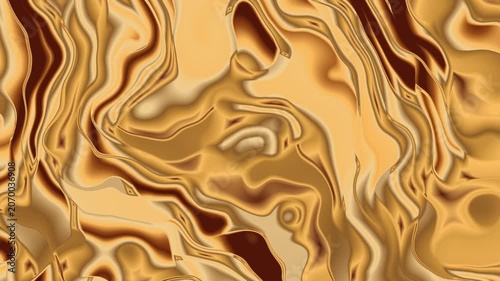 Motion Background Luxurious Golden Caramel Marble Liquid Flow Artistic Dynamic Presentation Overlay Design