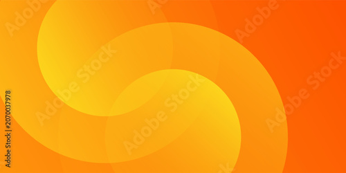 Modern vector orange background with circles abstract simple