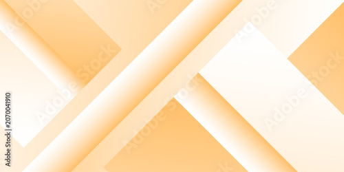 Modern art white and orange background with diamond and rectangles shapes layered. space futuristic simple