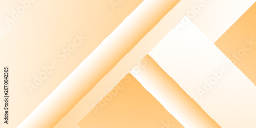 Modern art white and orange background with diamond and rectangles shapes layered. space futuristic simple