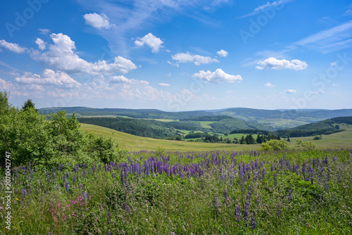 Landschaft in der Rhön - Blick von der Wasserkuppe