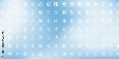 Modern blue background design with layers of textured white transparent material in triangle abstract