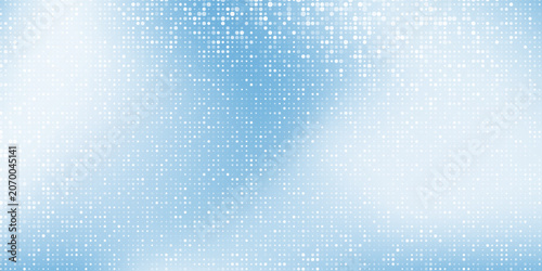 Modern blue background design with layers of textured white transparent material in triangle abstract