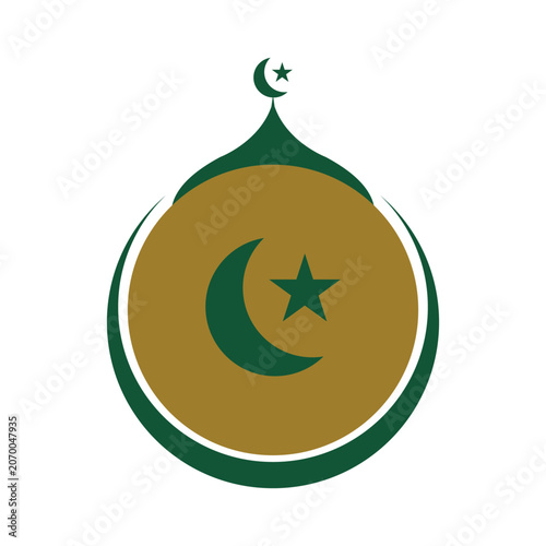 Modern Mosque Dome Logo