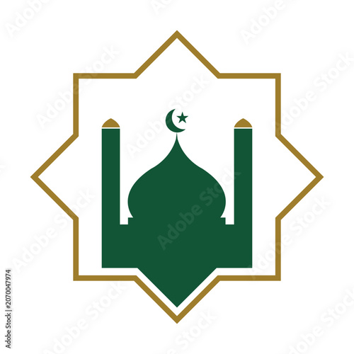 Modern Mosque Dome Logo
