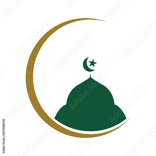 Modern Mosque Dome Logo