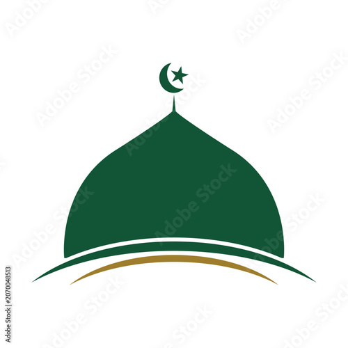 Modern Mosque Dome Logo