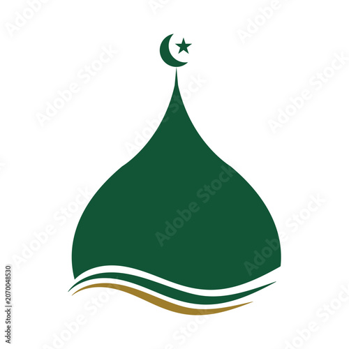 Modern Mosque Dome Logo