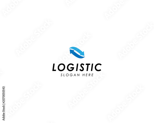 fast delivery, logistics, lightning, logo design template.