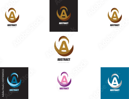 Abstract A Letter Logo Design 