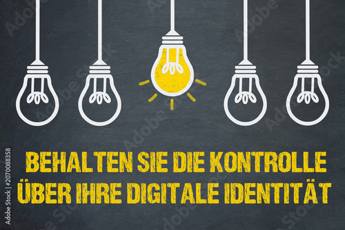 Cuadro en lienzo Behalten Sie die Kontrolle über Ihre digitale Identität
