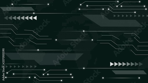 Technology global animation grids digital world maps. Technical technology global animation networks circuitry lines. Cyber technology global animation screens data links.