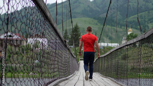 Photos A man travels through the Altai Mountains