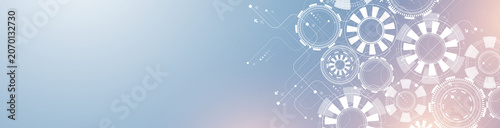 Digital tech motherboard texture design. Creative idea banner concept for internet technology. Software coding. Engineering concept for poster, cover, banner, header, web, presentation template