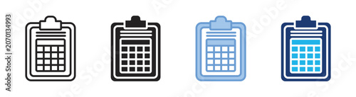 Foto Score icon set multiple style collection