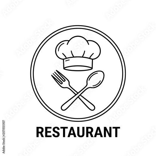 Restaurant Logo Icon Transparent Background