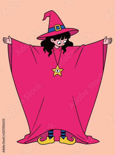 Young Witch with Star Pendant