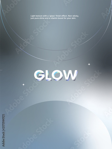 A soft, ethereal background featuring the word 