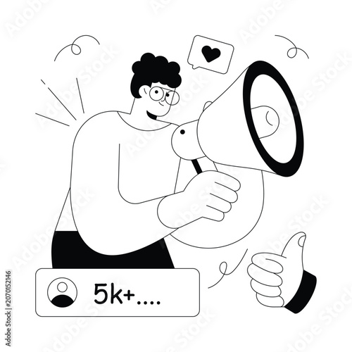Social Media  Marketing  vector illustration Eps 10 File     