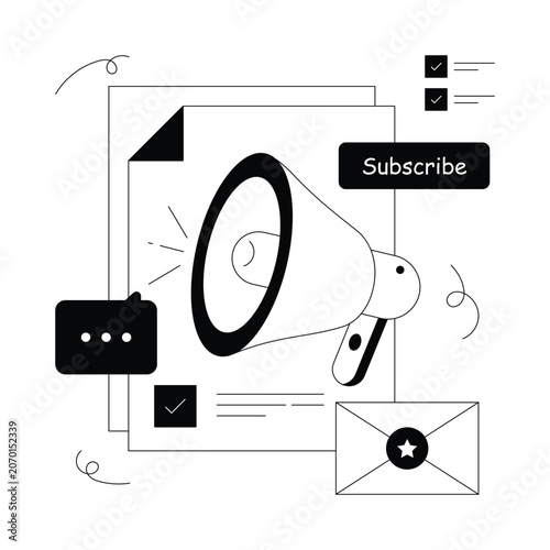 Social Media Brand Promotion  vector illustration Eps 10 File     