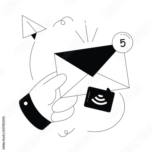 Sending Mail  vector illustration Eps 10 File     