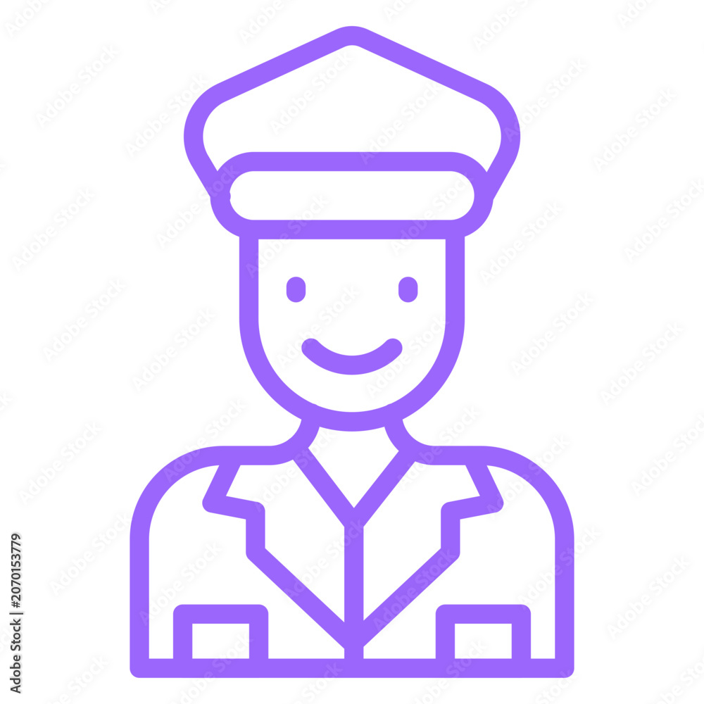 Fototapeta premium Soldier Icon Style